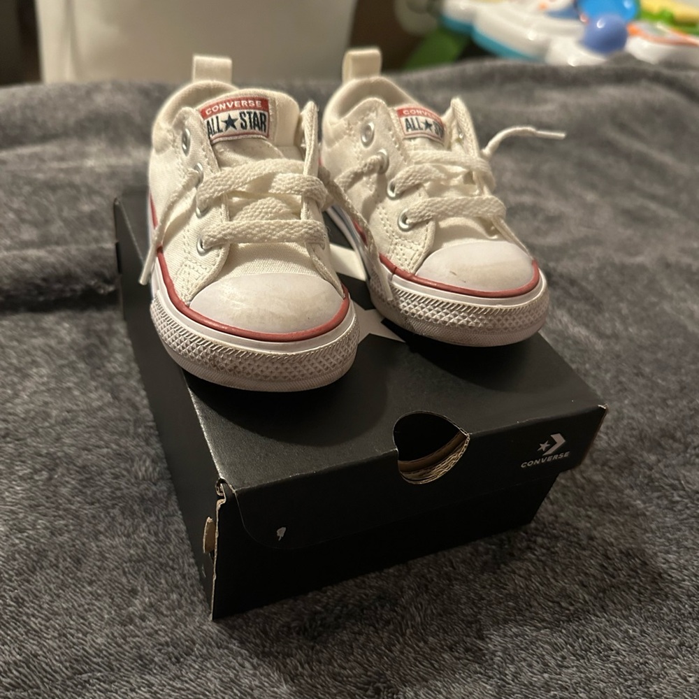 Converse Kids White Sneakers